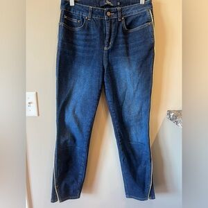 Women's Boden Edinburgh Jeans gold piping size 6 great pre owned